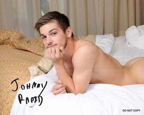 Johnny rapid autographed - rapid, gay